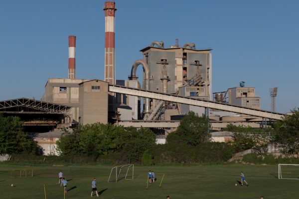COOL Football Club trains at the former home ground of FK Cementarnica 55, Skopje