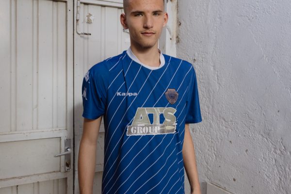 Diedon, 16, a fan of Shkupi, a club from an ethnic Albanian neighborhood in
Skopje. His parents are Kosovars, but he was born in Skopje and will support
North Macedonia at the next European Championship