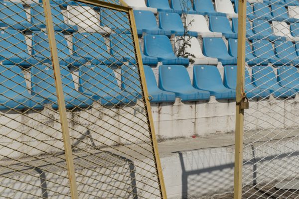 Tribune of the stadium of FK Belasica, Strumica